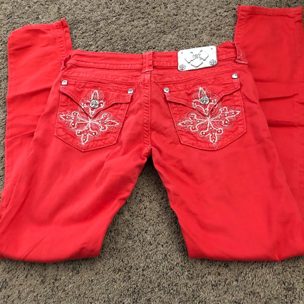 SZ 28 Coral Miss Me Jeans